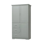 Bathroom Cabinet with Doors - N/A