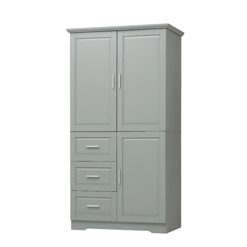 Bathroom Cabinet with Doors - N/A