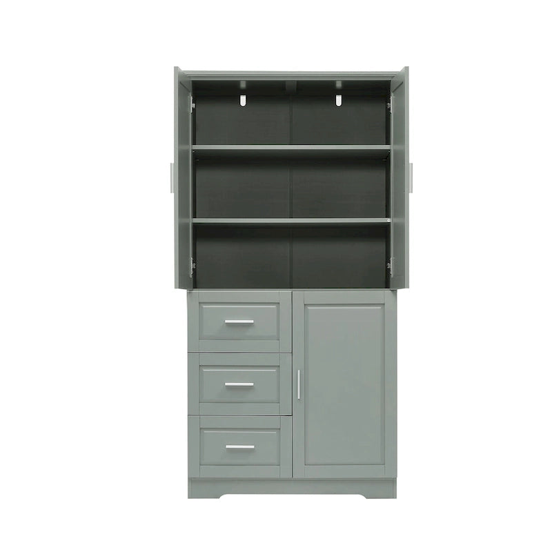 Bathroom Cabinet with Doors - N/A