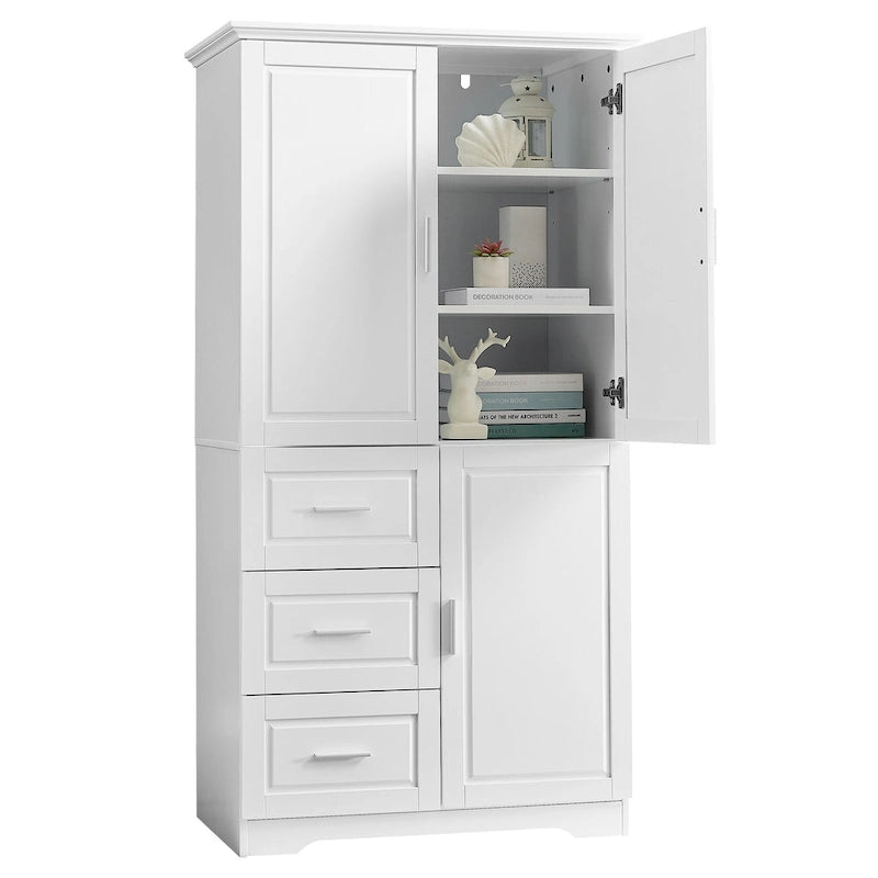 Bathroom Cabinet with Doors - N/A