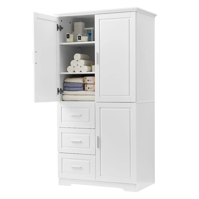 Bathroom Cabinet with Doors - N/A