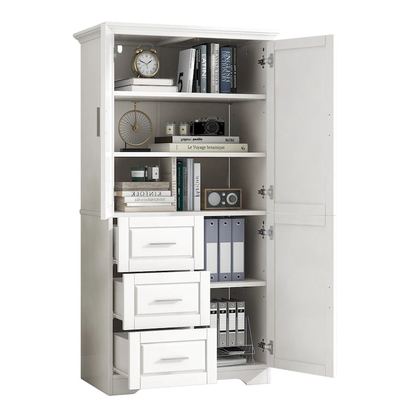 Bathroom Cabinet with Doors - N/A