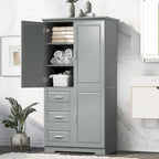 Bathroom Cabinet with Doors - N/A
