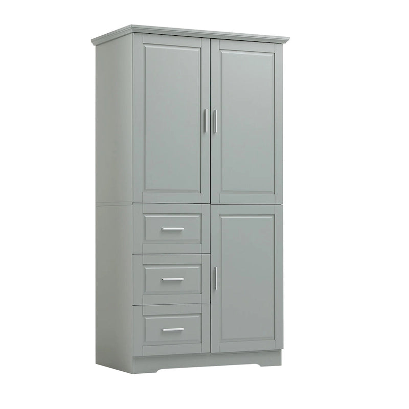 Bathroom Cabinet with Doors - N/A