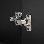 Distinctive Features of A Four-Door Sideboard with Metal and Cross-Leg Design,Suitable for Living Rooms