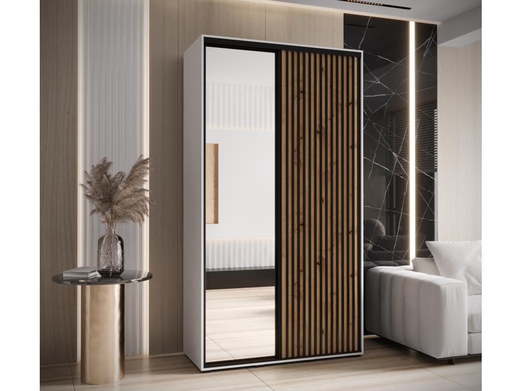 Meublita 2-Door Sliding Wardrobe 205.2/130/45 2 Doors White/Meublita