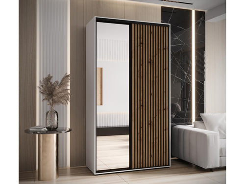 Meublita 2-Door Sliding Wardrobe 205.2/130/45 2 Doors White/Meublita