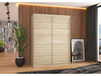 Natural bedroom wardrobe with 2 sliding doors, Meublita 150cm