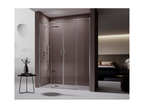 Vertchez shower enclosure with 2 fixed glass panels and 2 sliding doors, 173-175.6 cm