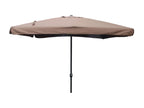 Square straight parasol 2.95x2.95 m chocolate Meublita
