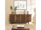 Vertchez - Mango wood sideboard with 4 openwork doors